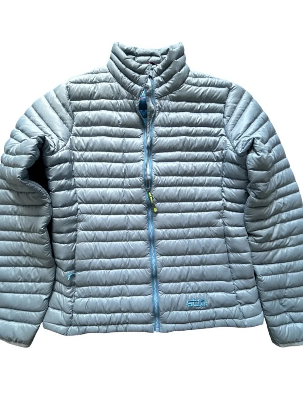Stio Womens Light Blue Quilted Puffer Jacket